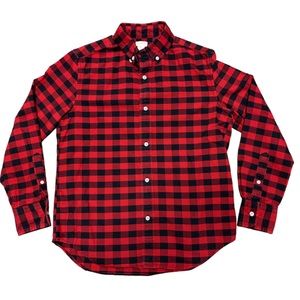 Crewcuts Boys Long-Sleeve Oxford Shirt Buffalo Plaid Size 12